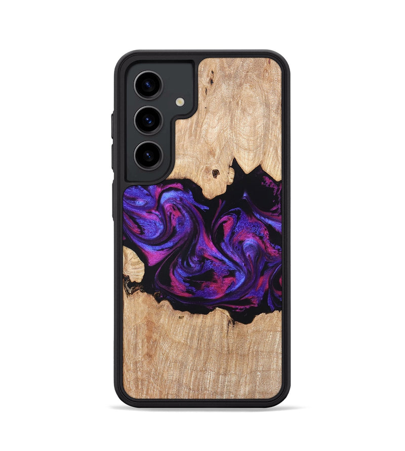 Galaxy S24 Wood Phone Case - Stormy (Purple, 820107)