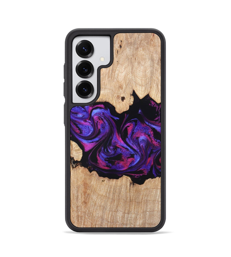 Galaxy S25 Wood Phone Case - Stormy (Purple, 820107)