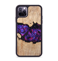 iPhone 11 Pro Max Wood Phone Case - Stormy (Purple, 820107)