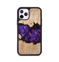 iPhone 11 Pro Wood Phone Case - Stormy (Purple, 820107)