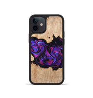 iPhone 12 mini Wood Phone Case - Stormy (Purple, 820107)