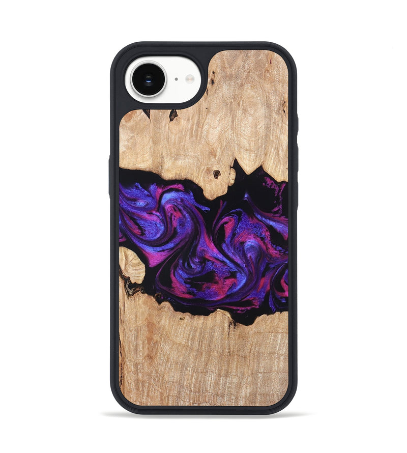 iPhone 16e Wood Phone Case - Stormy (Purple, 820107)