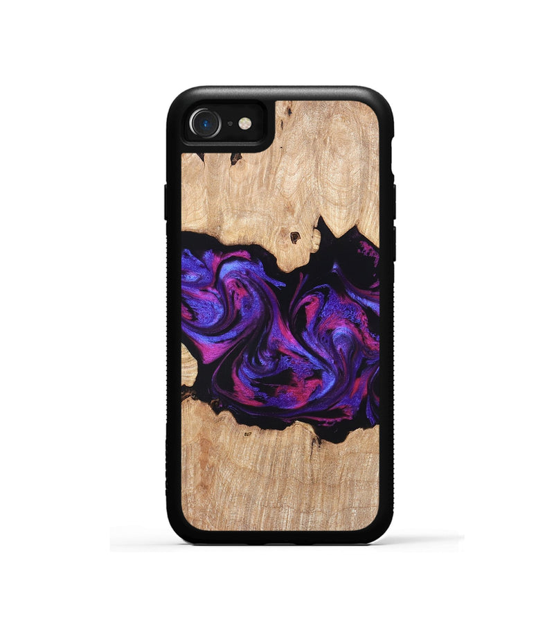 iPhone SE Wood Phone Case - Stormy (Purple, 820107)