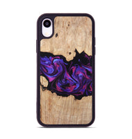 iPhone Xr Wood Phone Case - Stormy (Purple, 820107)