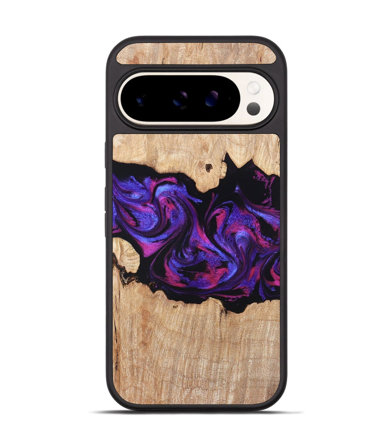 Pixel 9 Pro Wood Phone Case - Stormy (Purple, 820107)