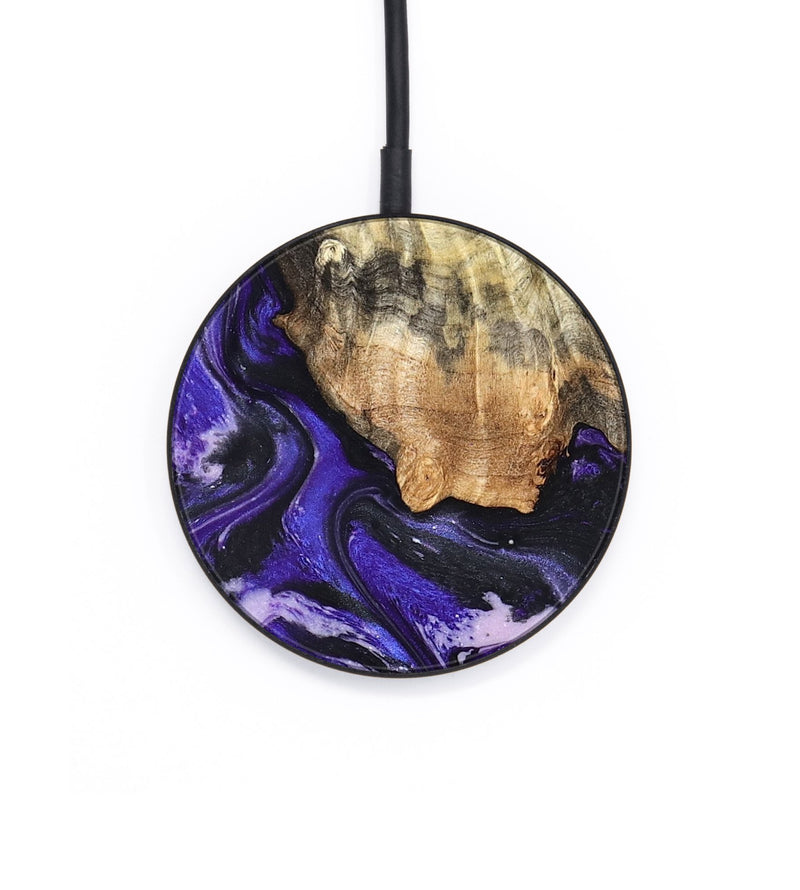 Circle Wood Wireless Charger - Louis (Purple, 820109)