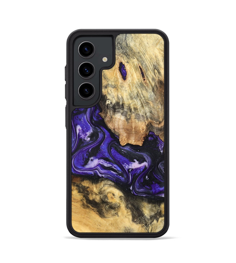 Galaxy S24 Wood Phone Case - Louis (Purple, 820109)