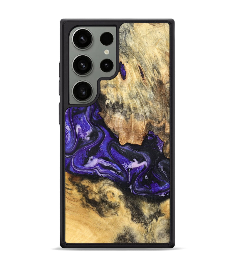 Galaxy S24 Ultra Wood Phone Case - Louis (Purple, 820109)
