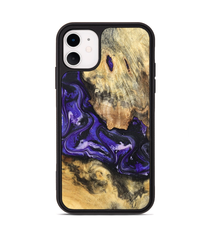 iPhone 11 Wood Phone Case - Louis (Purple, 820109)
