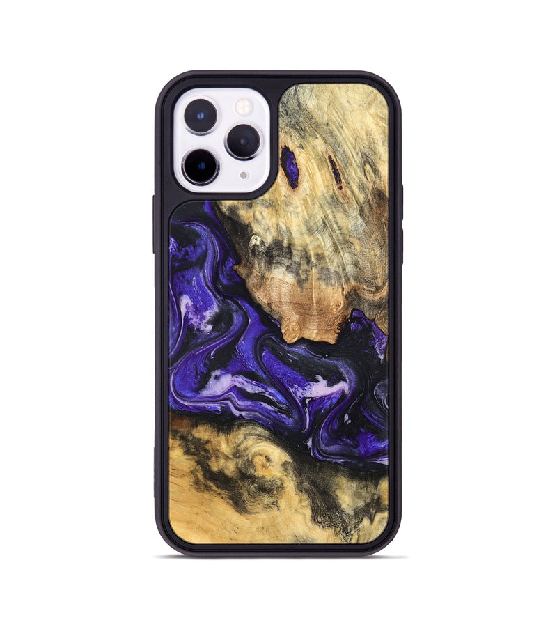 iPhone 11 Pro Wood Phone Case - Louis (Purple, 820109)