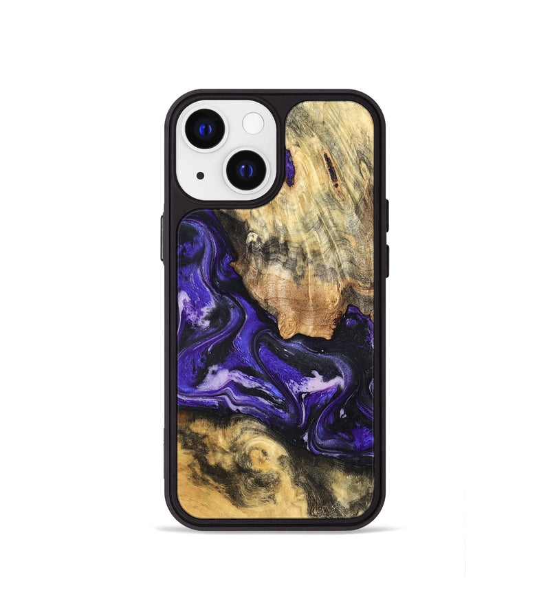 iPhone 13 mini Wood Phone Case - Louis (Purple, 820109)