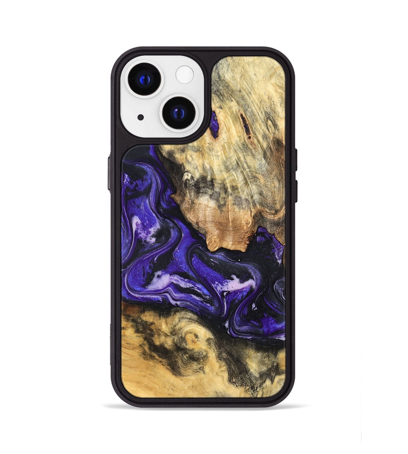 iPhone 13 Wood Phone Case - Louis (Purple, 820109)