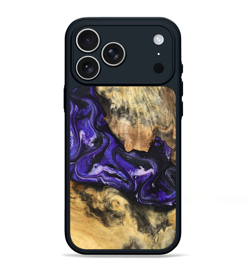 iPhone 17 Pro Max Wood Phone Case - Louis (Purple, 820109)