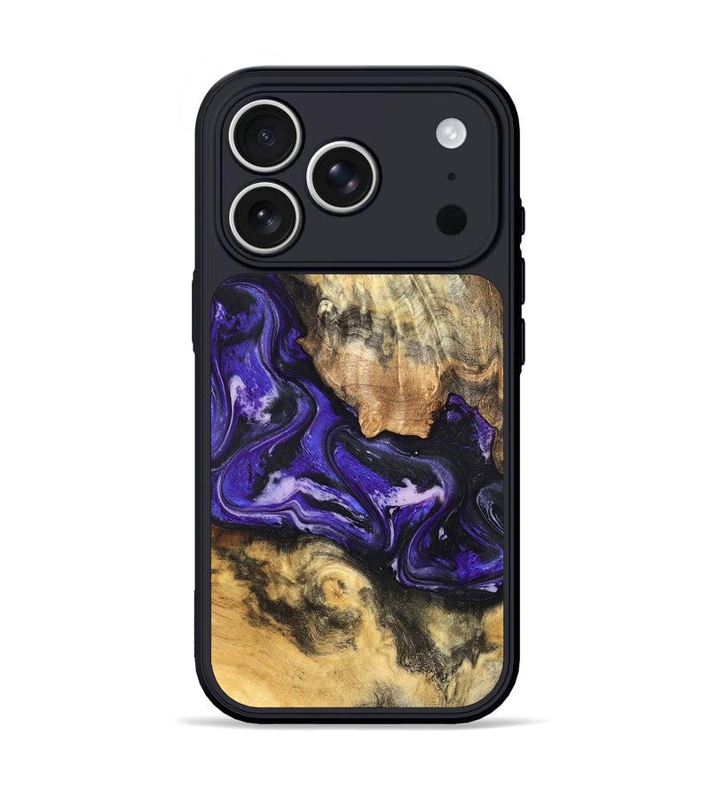 iPhone 17 Pro Wood Phone Case - Louis (Purple, 820109)