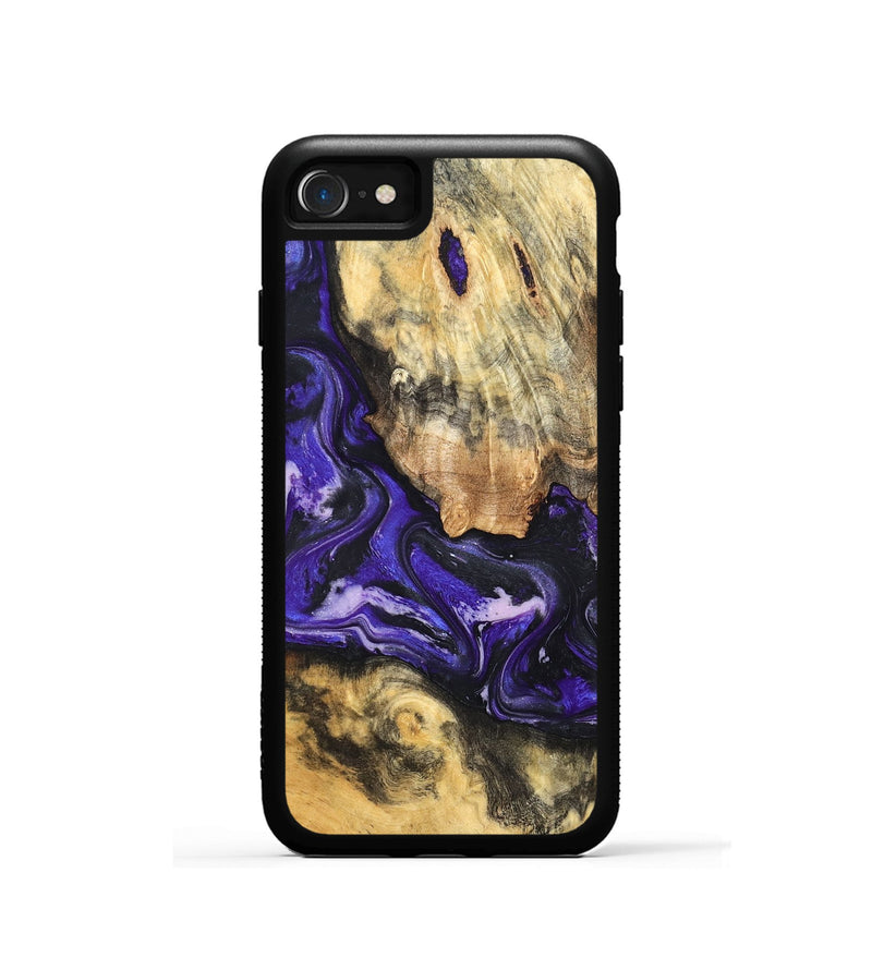 iPhone SE Wood Phone Case - Louis (Purple, 820109)