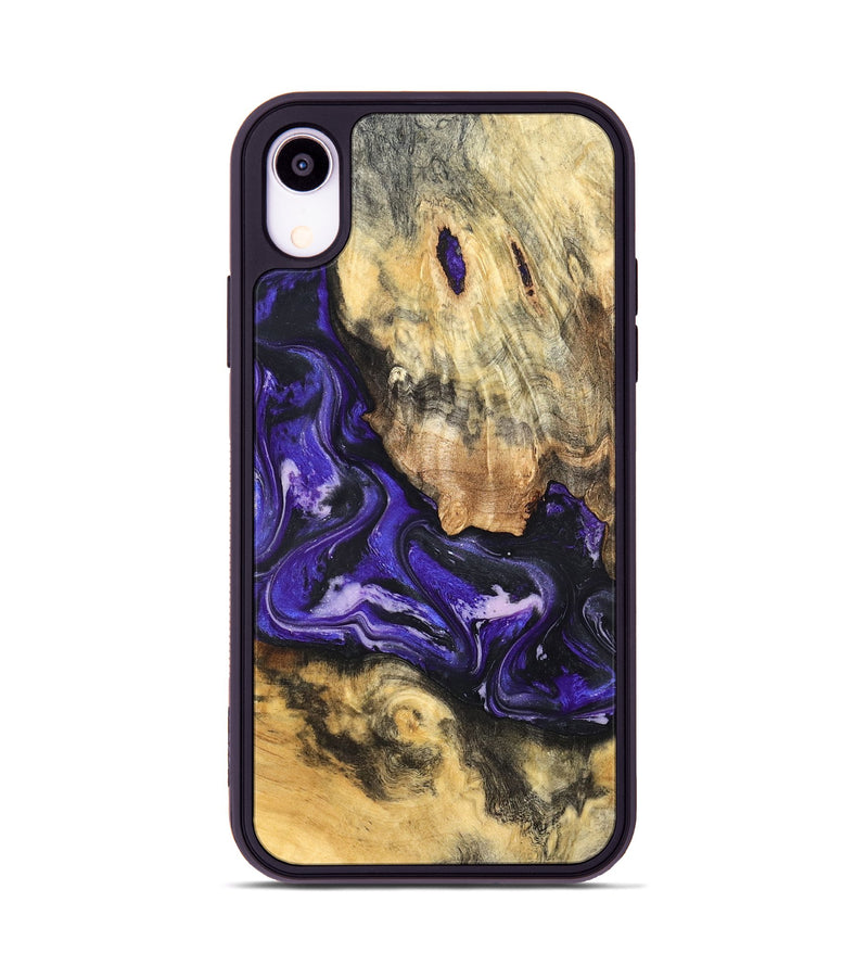 iPhone Xr Wood Phone Case - Louis (Purple, 820109)