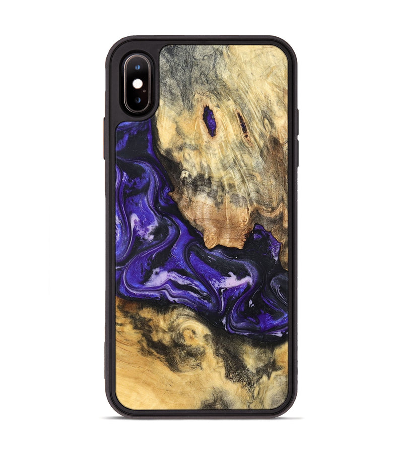 iPhone Xs Max Wood Phone Case - Louis (Purple, 820109)