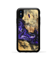 iPhone Xs Wood Phone Case - Louis (Purple, 820109)