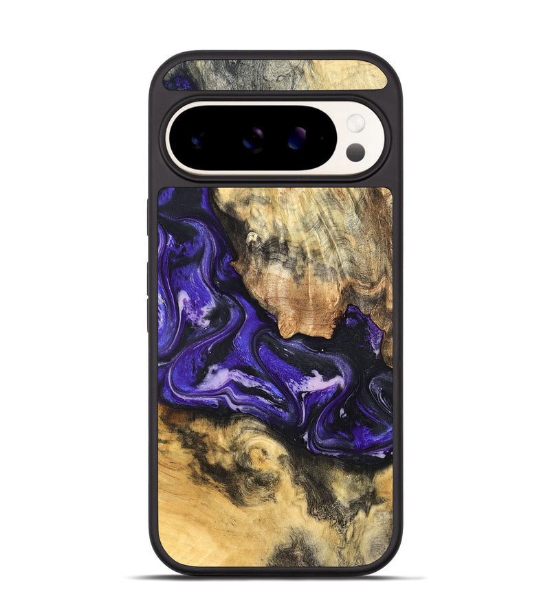 Pixel 9 Wood Phone Case - Louis (Purple, 820109)