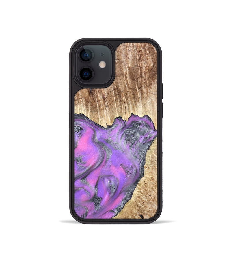 iPhone 12 mini Wood Phone Case - Carson (Purple, 820110)