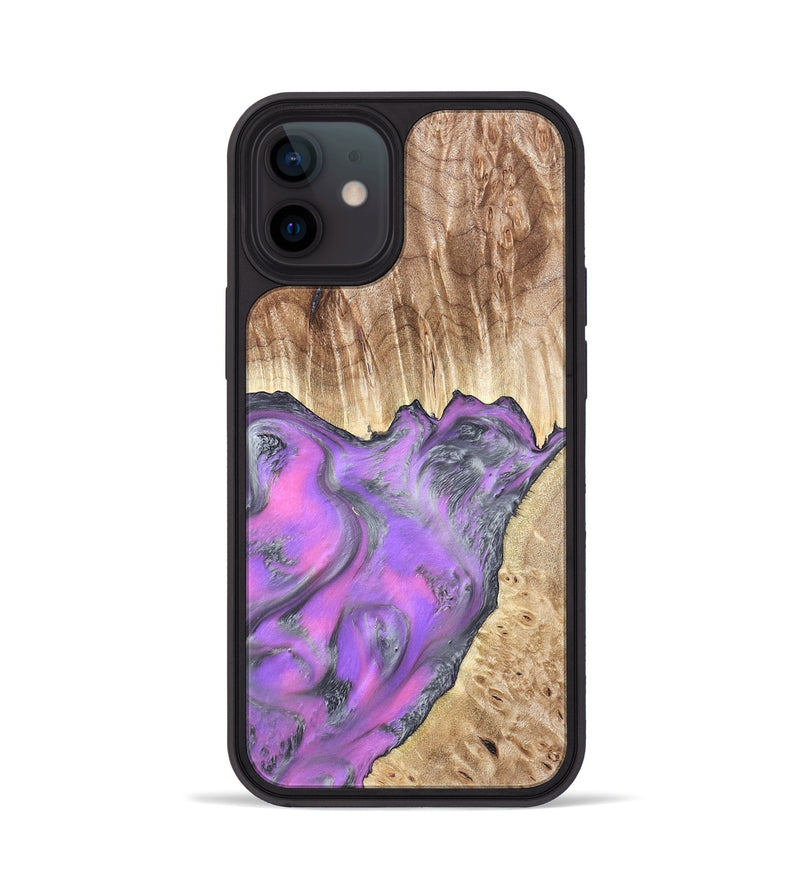 iPhone 12 Wood Phone Case - Carson (Purple, 820110)