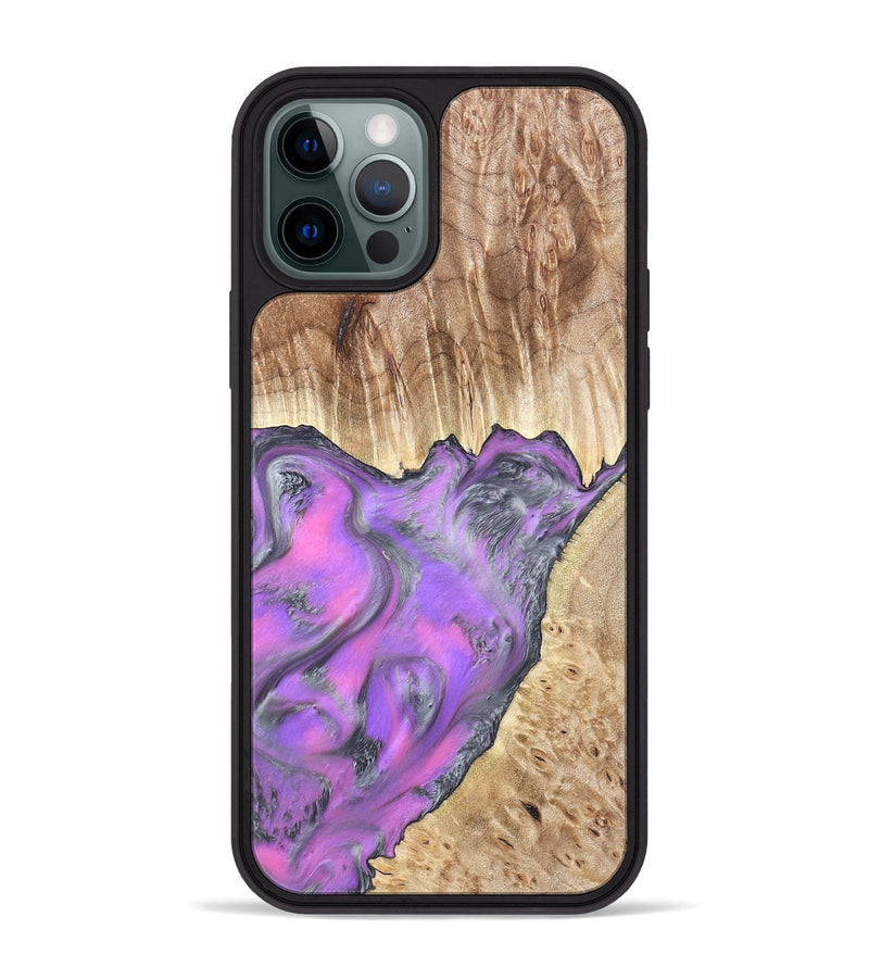 iPhone 12 Pro Max Wood Phone Case - Carson (Purple, 820110)