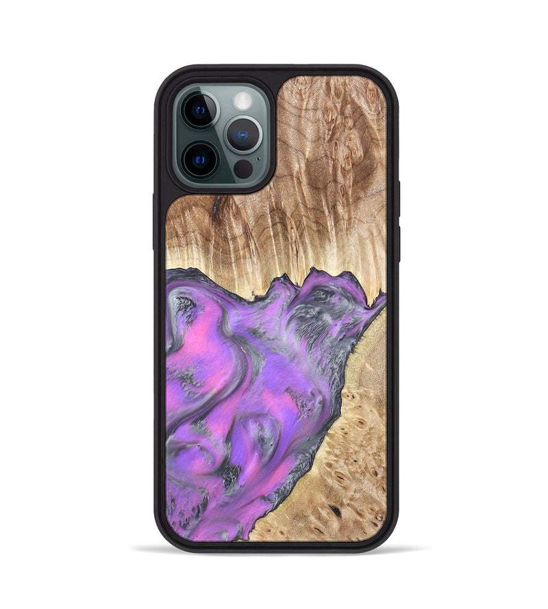 iPhone 12 Pro Wood Phone Case - Carson (Purple, 820110)