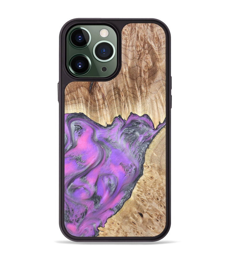 iPhone 13 Pro Max Wood Phone Case - Carson (Purple, 820110)