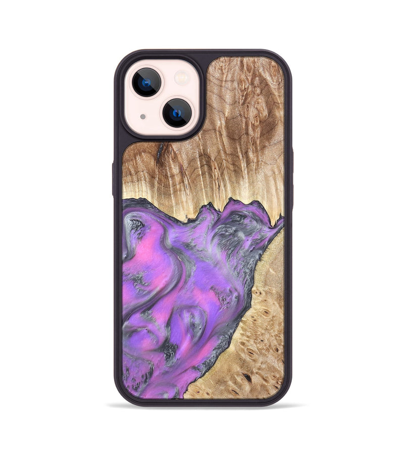 iPhone 14 Wood Phone Case - Carson (Purple, 820110)