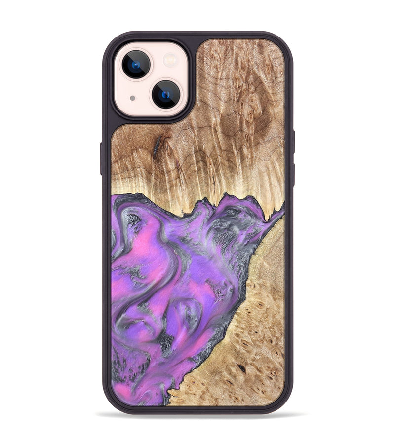 iPhone 14 Plus Wood Phone Case - Carson (Purple, 820110)