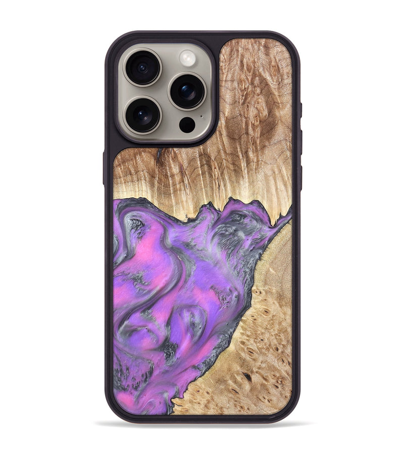 iPhone 15 Pro Max Wood Phone Case - Carson (Purple, 820110)