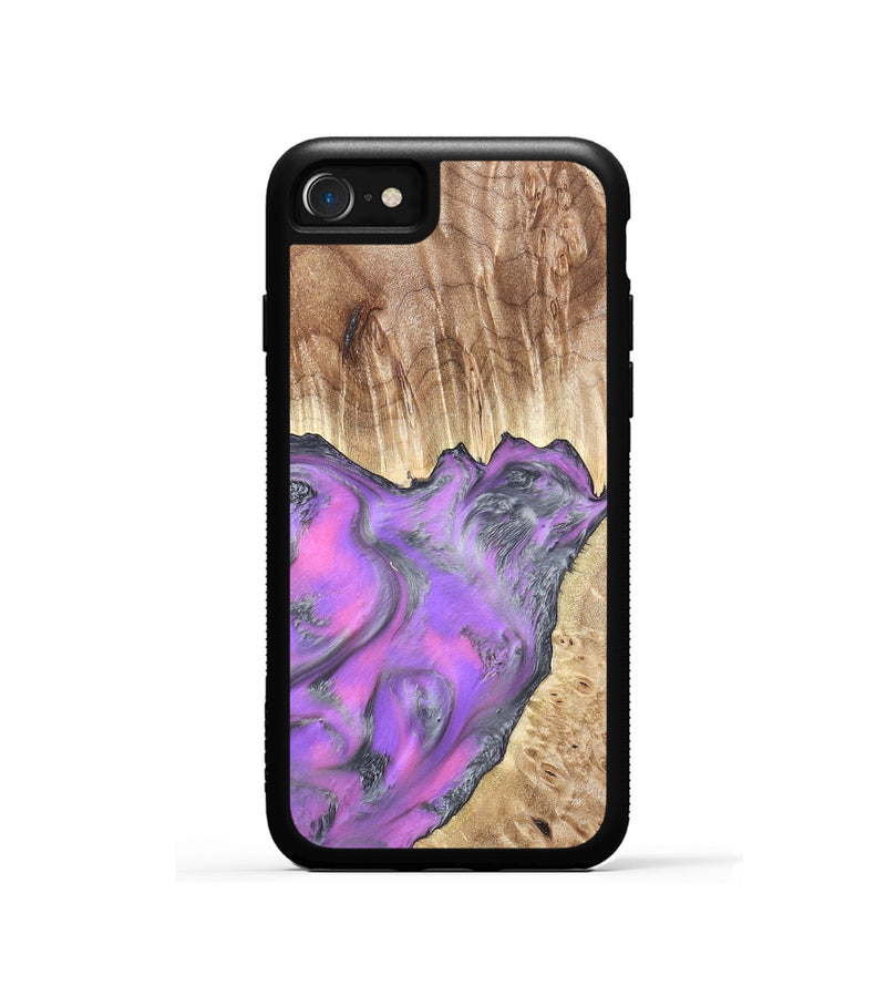 iPhone SE Wood Phone Case - Carson (Purple, 820110)
