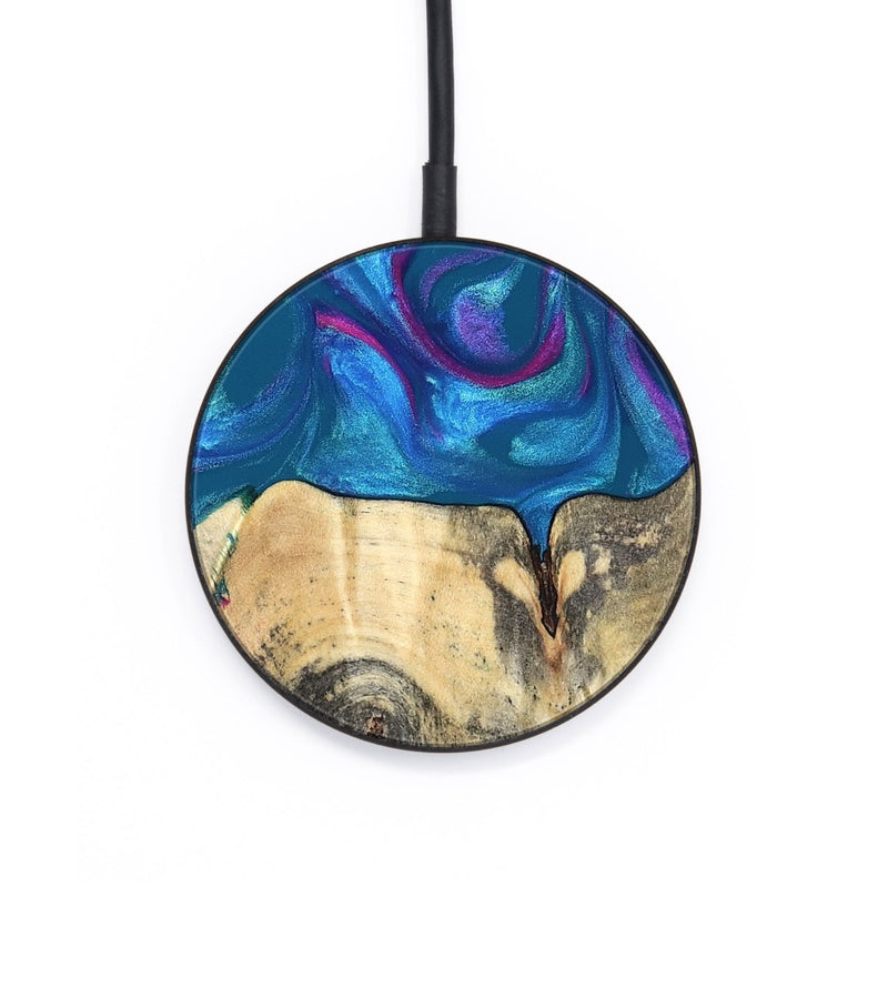 Circle Wood Wireless Charger - Vikki (Purple, 820111)