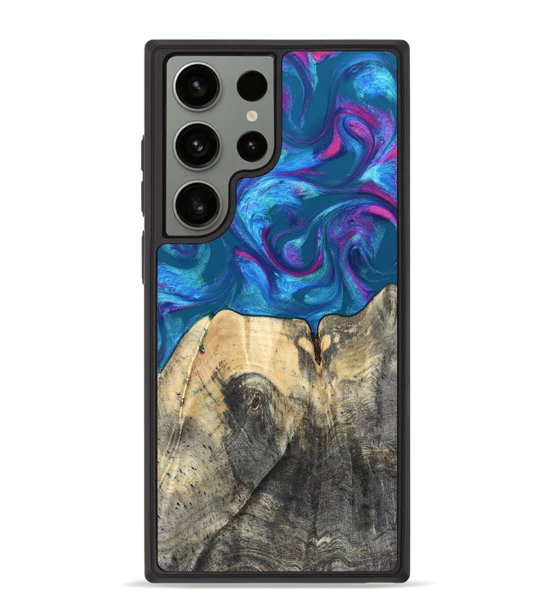 Galaxy S23 Ultra Wood Phone Case - Vikki (Purple, 820111)