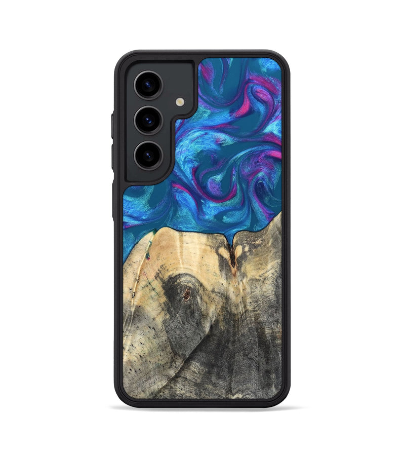 Galaxy S24 Wood Phone Case - Vikki (Purple, 820111)