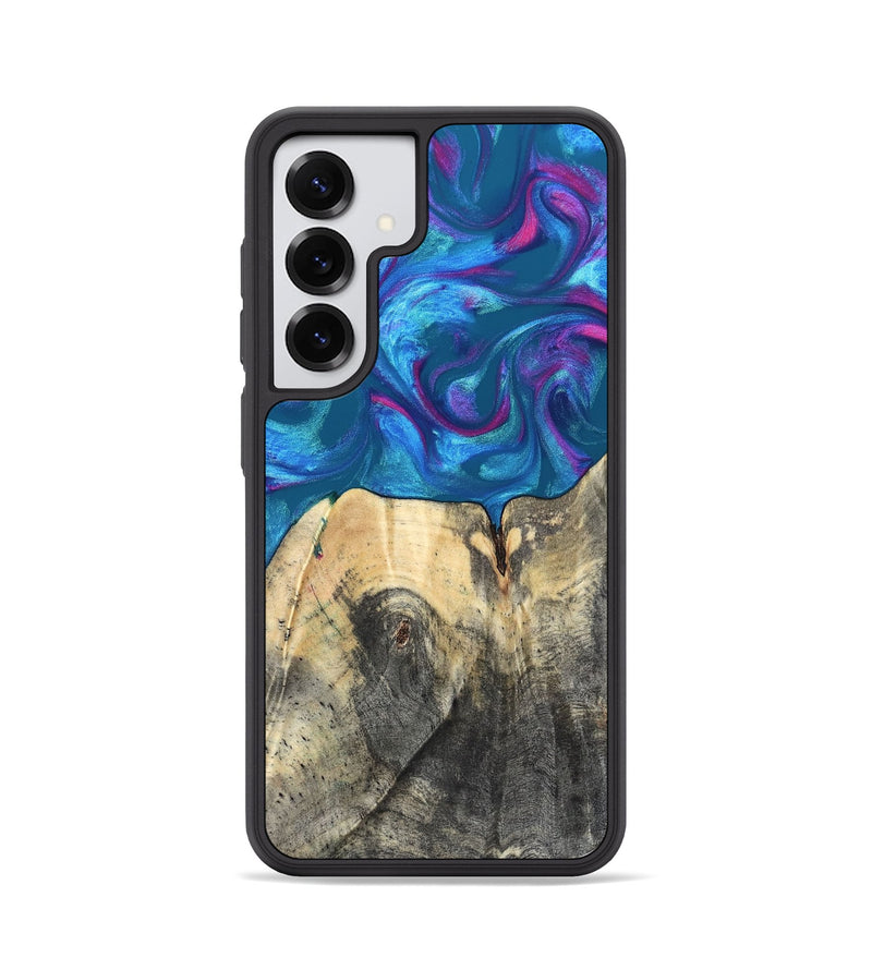 Galaxy S25 Wood Phone Case - Vikki (Purple, 820111)