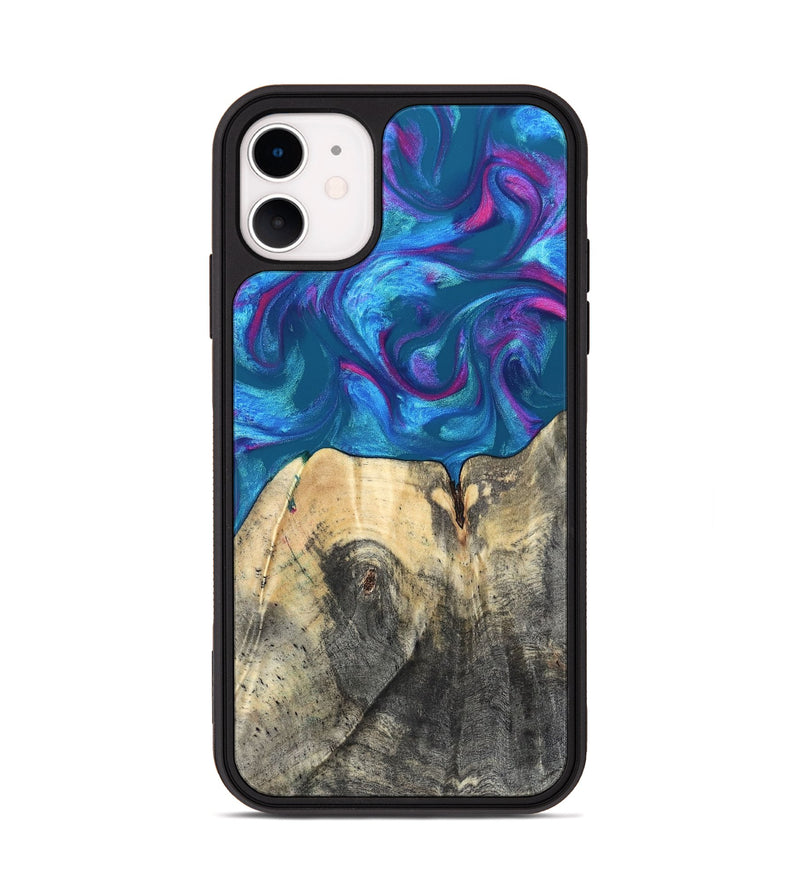 iPhone 11 Wood Phone Case - Vikki (Purple, 820111)