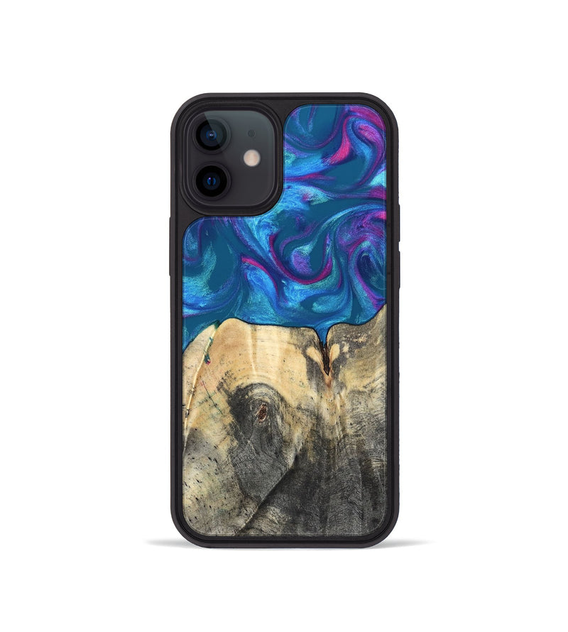 iPhone 12 mini Wood Phone Case - Vikki (Purple, 820111)