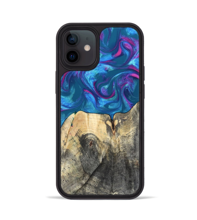 iPhone 12 Wood Phone Case - Vikki (Purple, 820111)