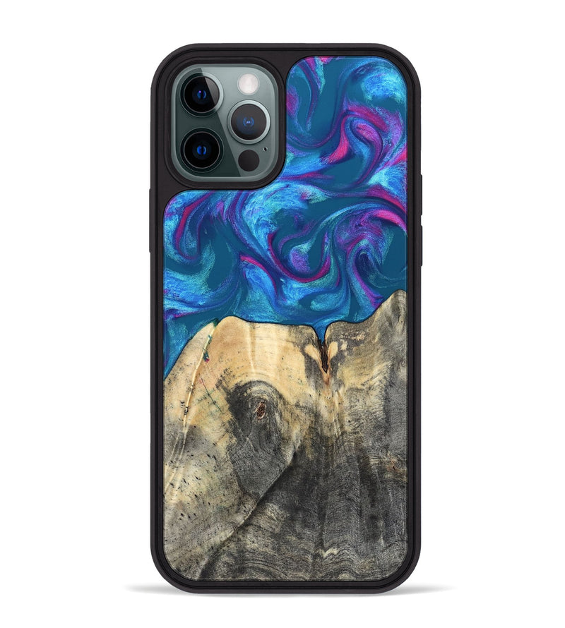 iPhone 12 Pro Max Wood Phone Case - Vikki (Purple, 820111)