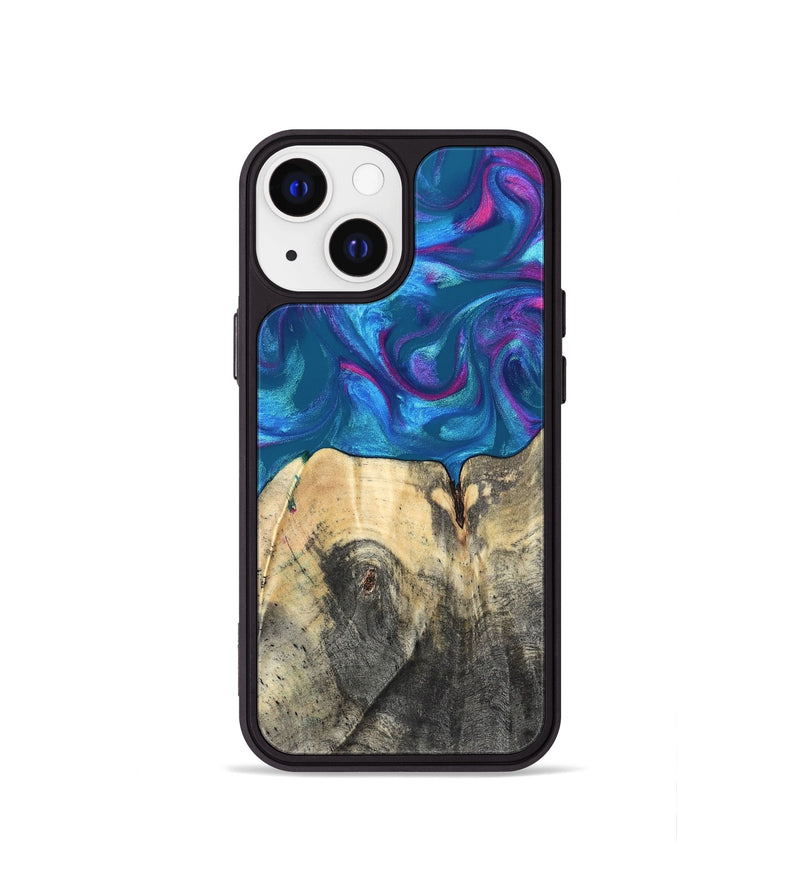 iPhone 13 mini Wood Phone Case - Vikki (Purple, 820111)