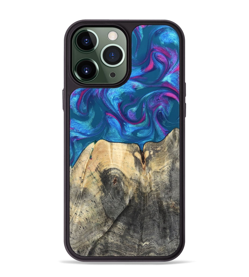 iPhone 13 Pro Max Wood Phone Case - Vikki (Purple, 820111)