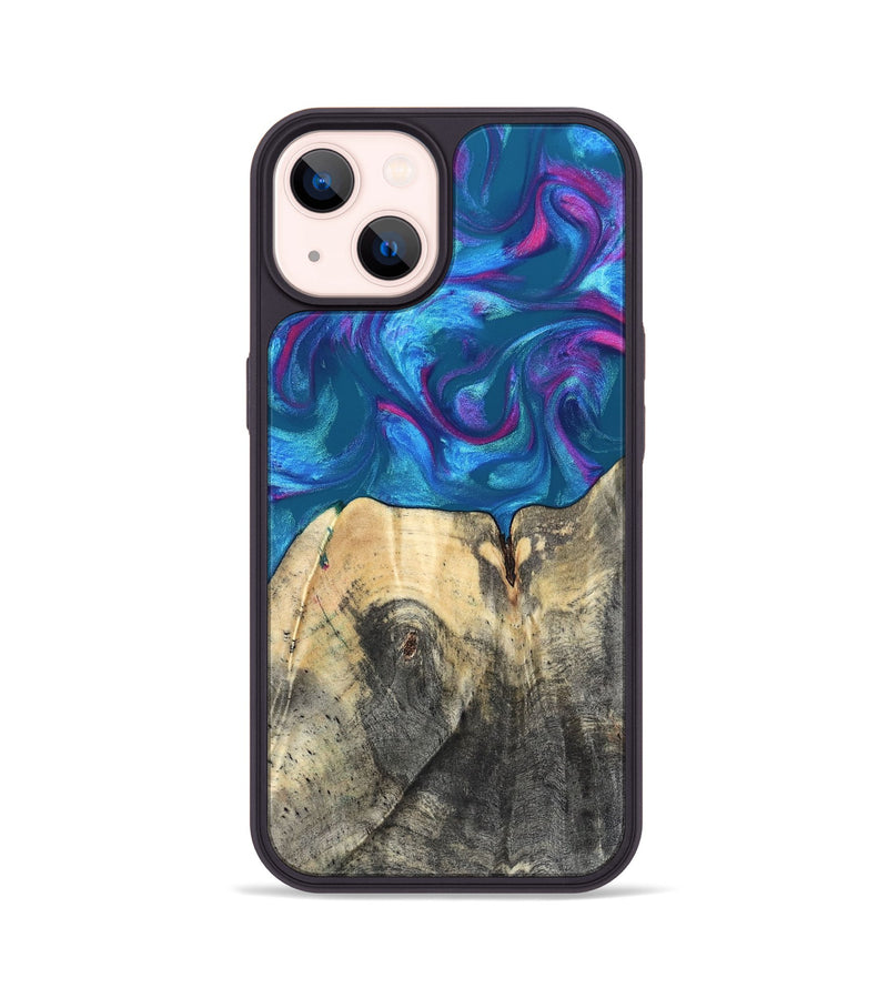 iPhone 14 Wood Phone Case - Vikki (Purple, 820111)