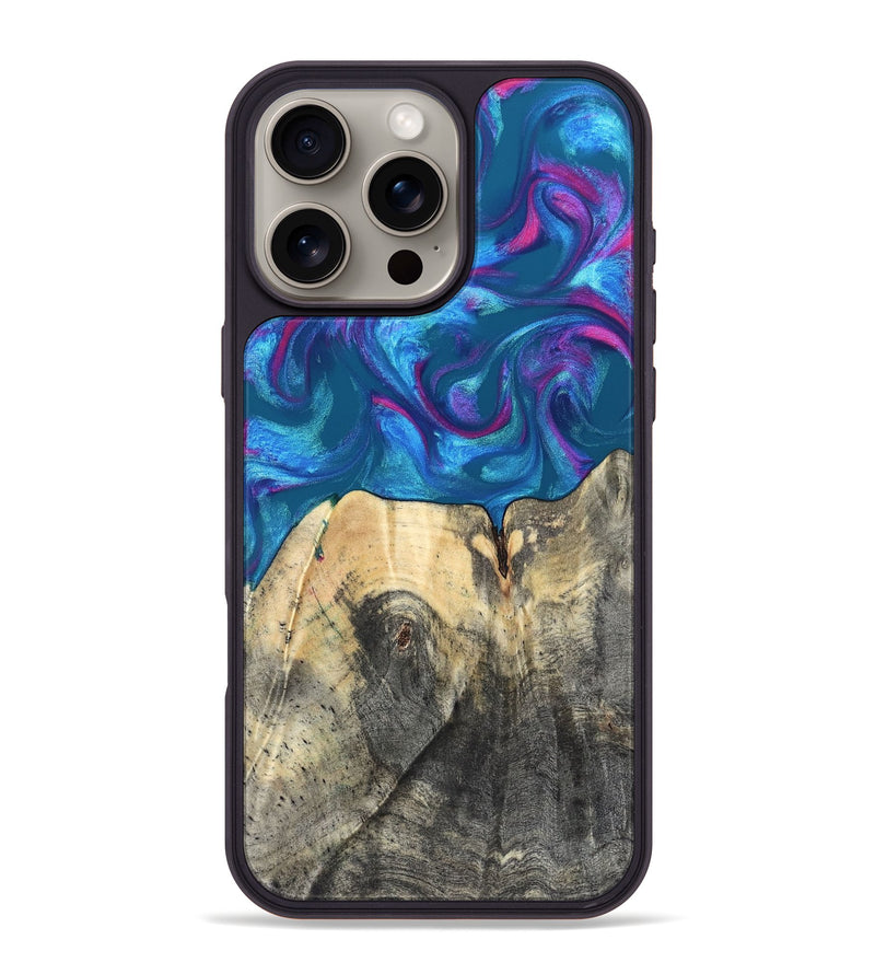 iPhone 16 Pro Max Wood Phone Case - Vikki (Purple, 820111)