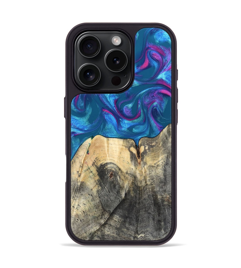 iPhone 16 Pro Wood Phone Case - Vikki (Purple, 820111)