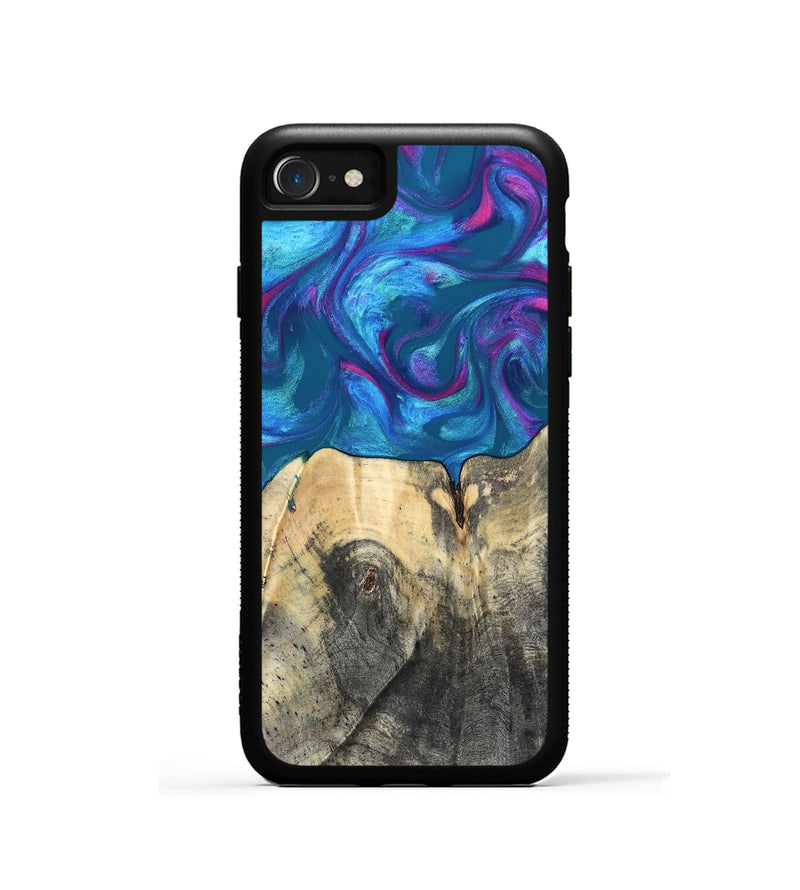 iPhone SE Wood Phone Case - Vikki (Purple, 820111)