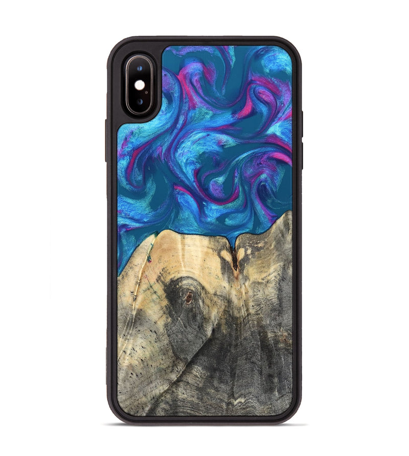 iPhone Xs Max Wood Phone Case - Vikki (Purple, 820111)