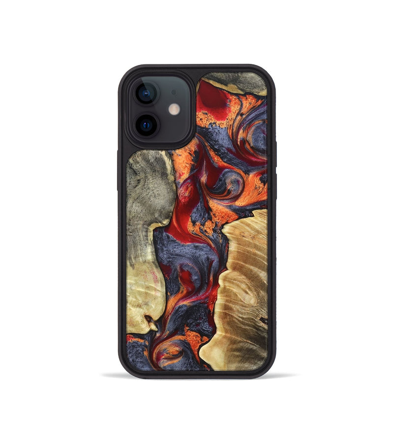 iPhone 12 mini Wood Phone Case - Donn (Red, 820113)