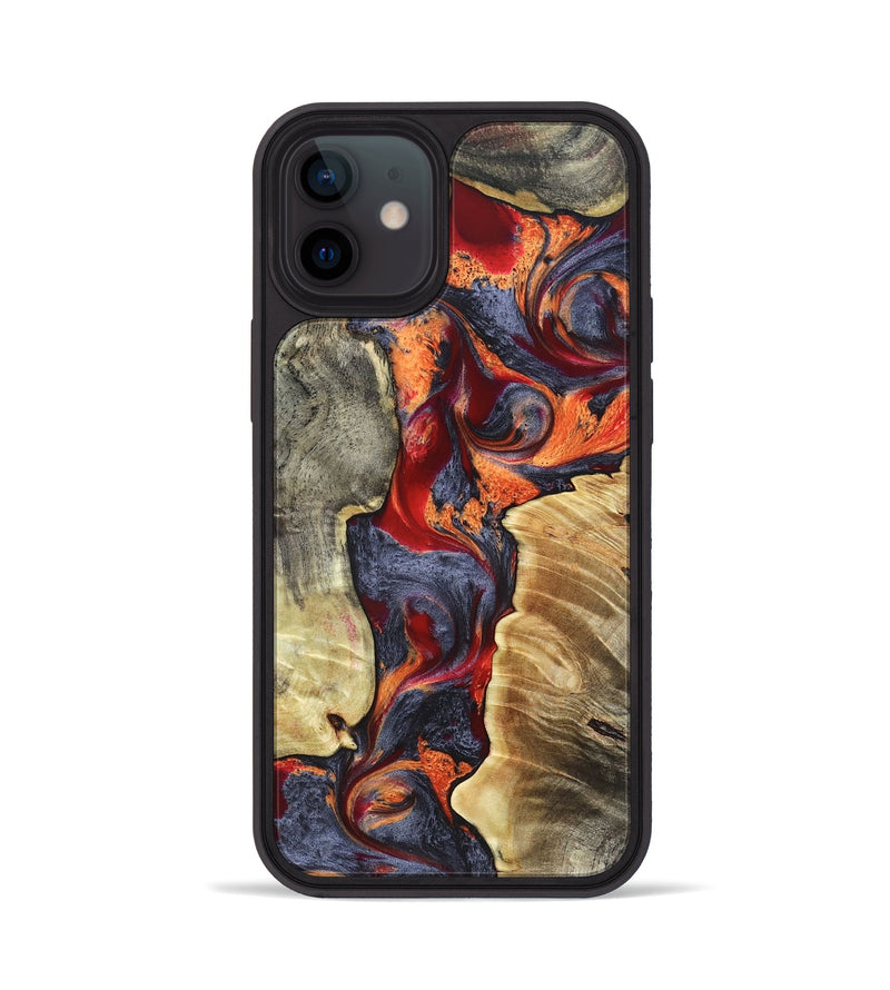 iPhone 12 Wood Phone Case - Donn (Red, 820113)