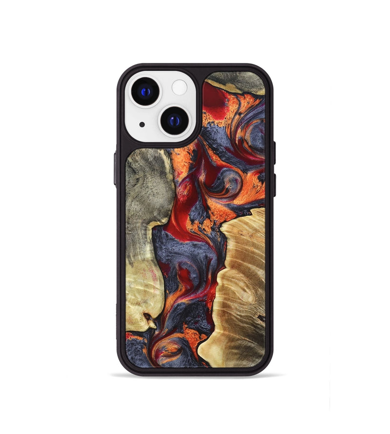 iPhone 13 mini Wood Phone Case - Donn (Red, 820113)